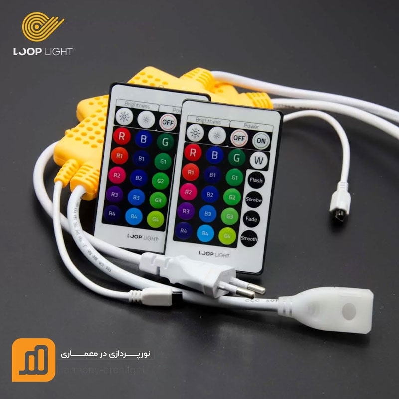 کنترلر یا ریموت IR ریسه ال ای دی RGB