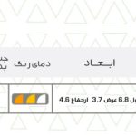 چراغ دیواری 3 وات تک رنگ