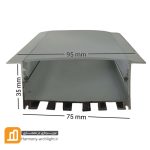 پروفیل چراغ خطی توکار 4 ردیف شاخه 3 و 6 متری