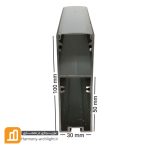 پروفیل آویز 2 ردیف روکار شاخه 3 و 6 متری کدPR-1229