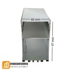 پروفیل چراغ خطی روکار و آویز 4 ردیف