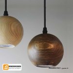 روشنایی و آویز چوبی کهربا ۱