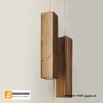 روشنایی و لوستر چوبی نی ۳